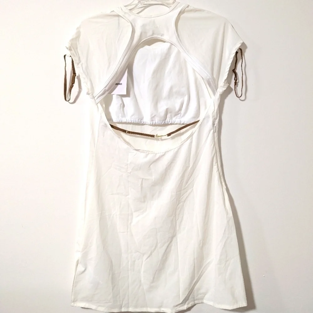 Nike X JACQUEMUS La Robe Mini Dress White Size M Tenniscore - Picture 12 of 15